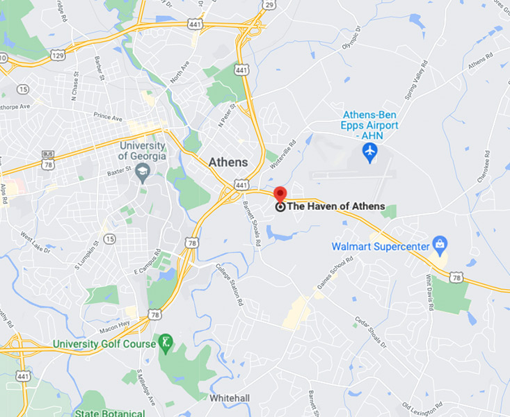 Map of The Haven of Athens