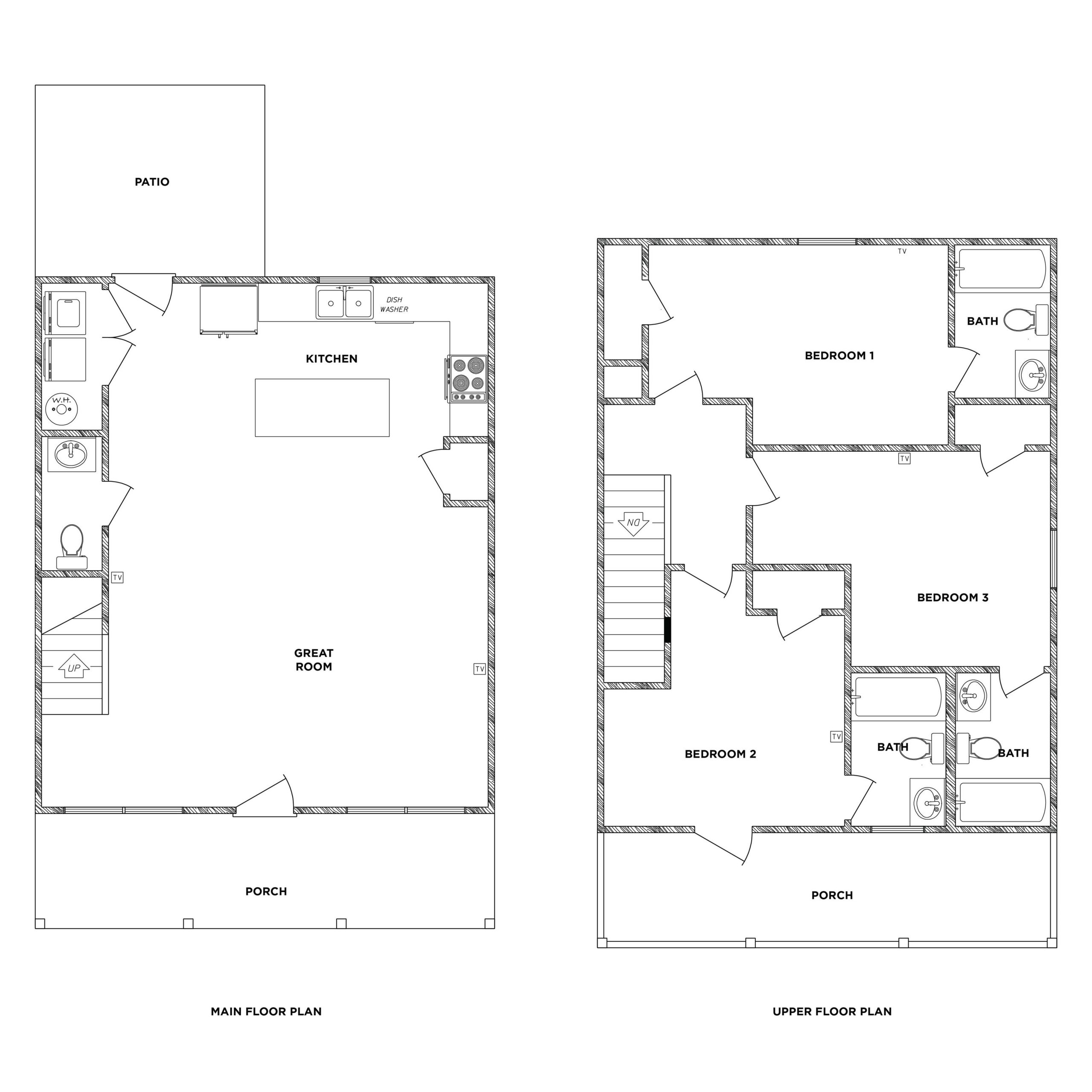 The Magnolia - 3x3.5 Floor plan